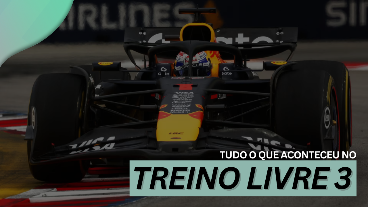Verstappen lidera TL3 no GP de Singapura