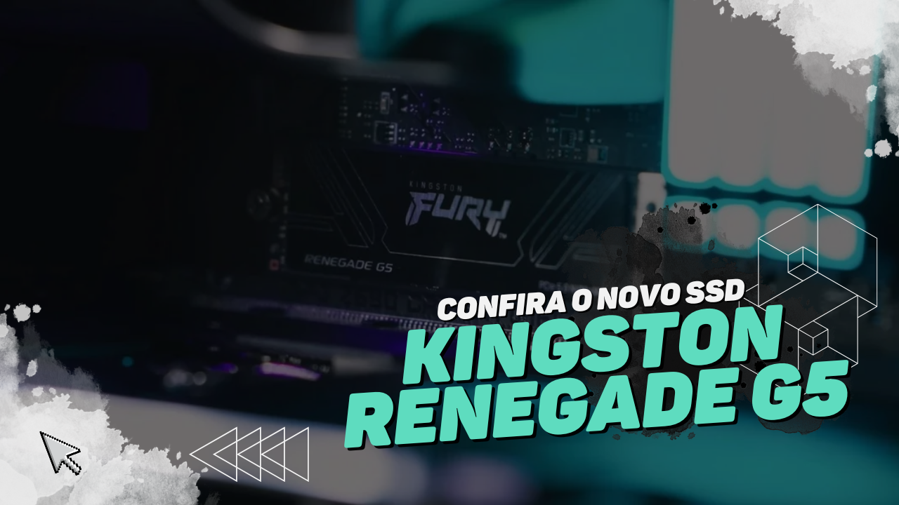 Kingston lança SSD Renegade G5 de 8 TB com velocidade de até 14 mil MB/s