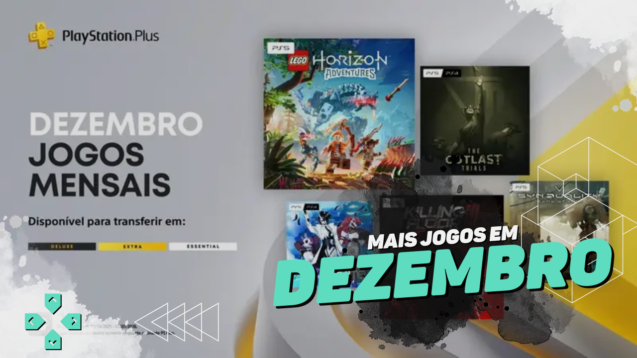 PS Plus dezembro 2025: cinco jogos gratuitos que você não pode perder